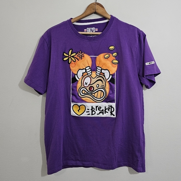 BKYS Other - BKYS Heartbreaker Graphic Purple Tee
